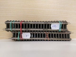 Modelová železnice H0 - Kolej papírová rovná 17,5 cm